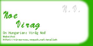 noe virag business card